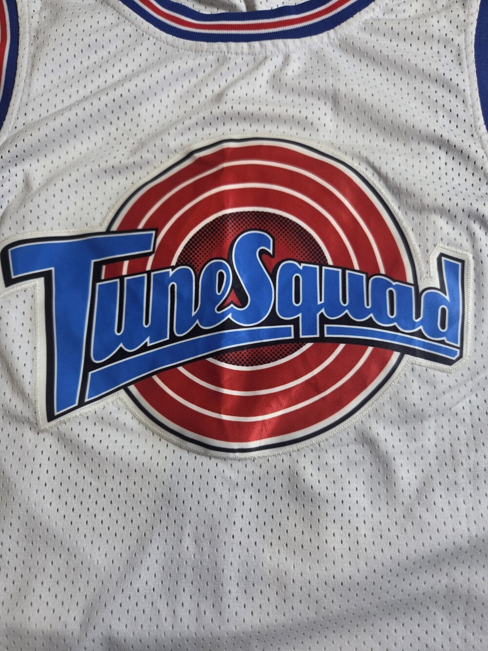 Lola Bunny Space Jam Women's Mesh Tank Jersey White Blue Red Graphic Size S